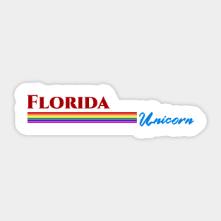 Florida Unicorn Gift Sticker